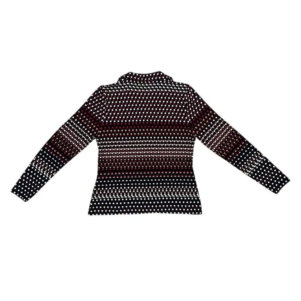 Tommy Hilfiger Women's Polka Dot Button-Up Shirt Size S Multicolor - Picture 6 of 7